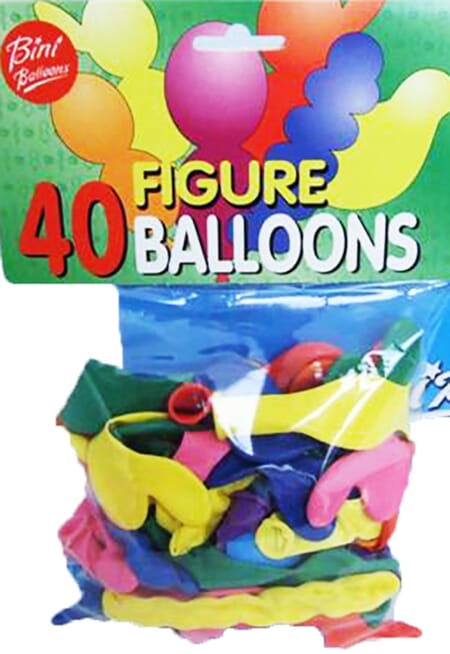 Ballong Figur miks 40stk