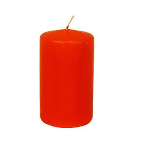 Lys kubbe  7 x 12cm Orange