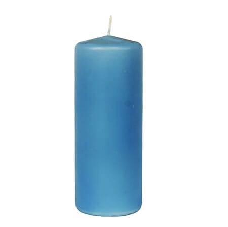 Lys kubbe  7 x 18cm Isblå
